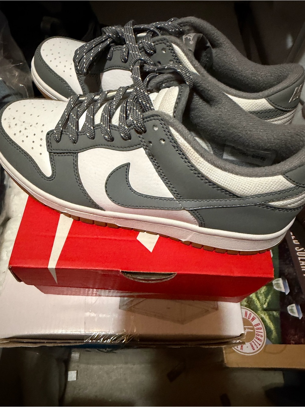 Nike Dunk Low “Reflective Grey” size 6Y